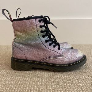 Dr. Martens pastel glitter boots